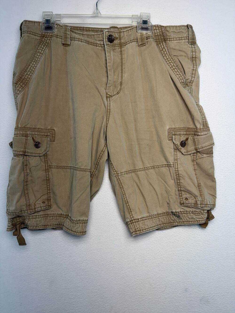 Urban Pipeline Khaki Cargo Hits at Knee Shorts Grunge Work Casual Men’s 38